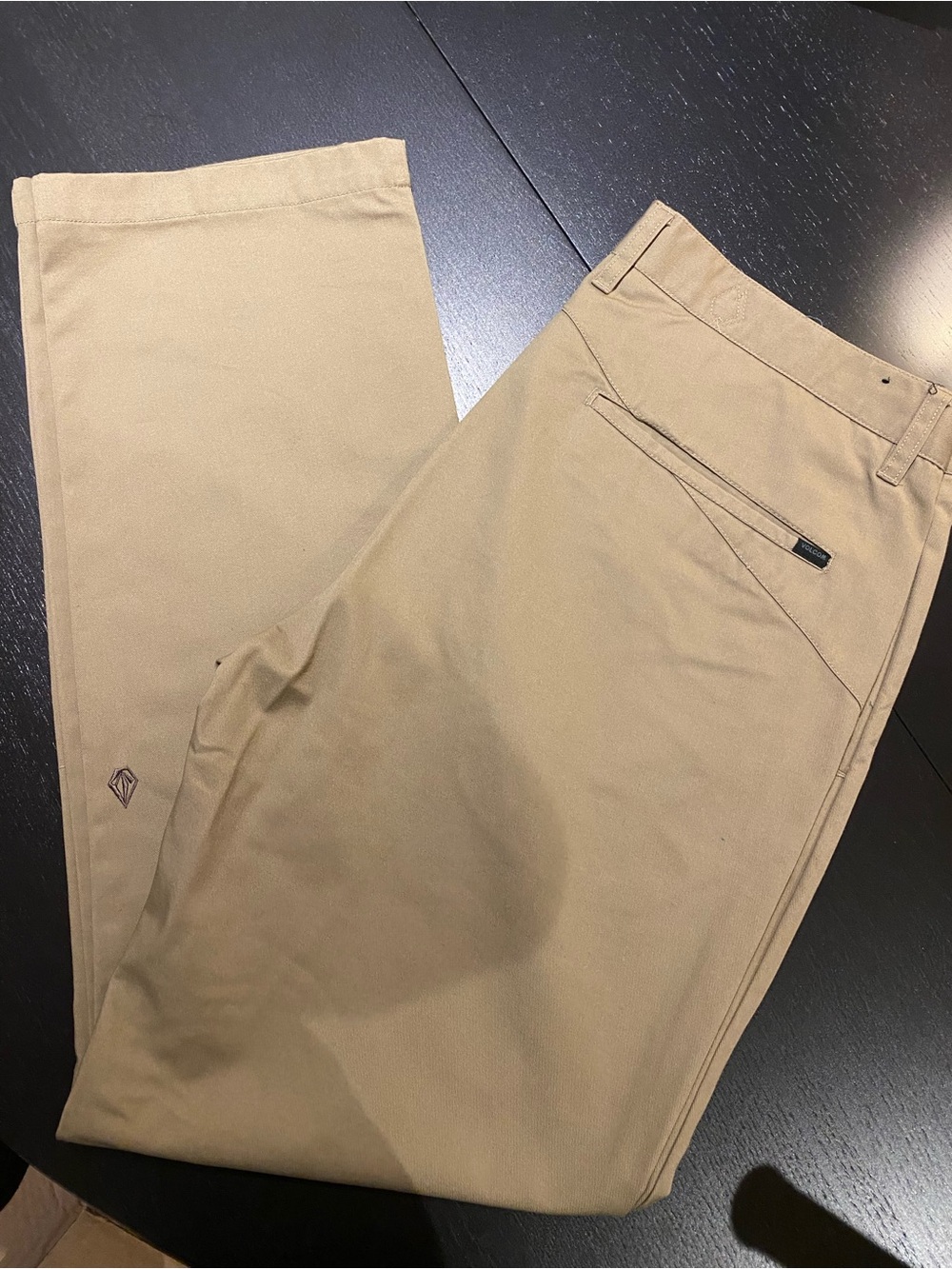 Volcom Men's Tan Stretch Chinos